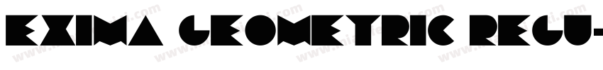 Exima Geometric Regu字体转换